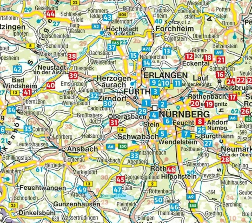 Rother Wandelgids Rund um Nürnberg