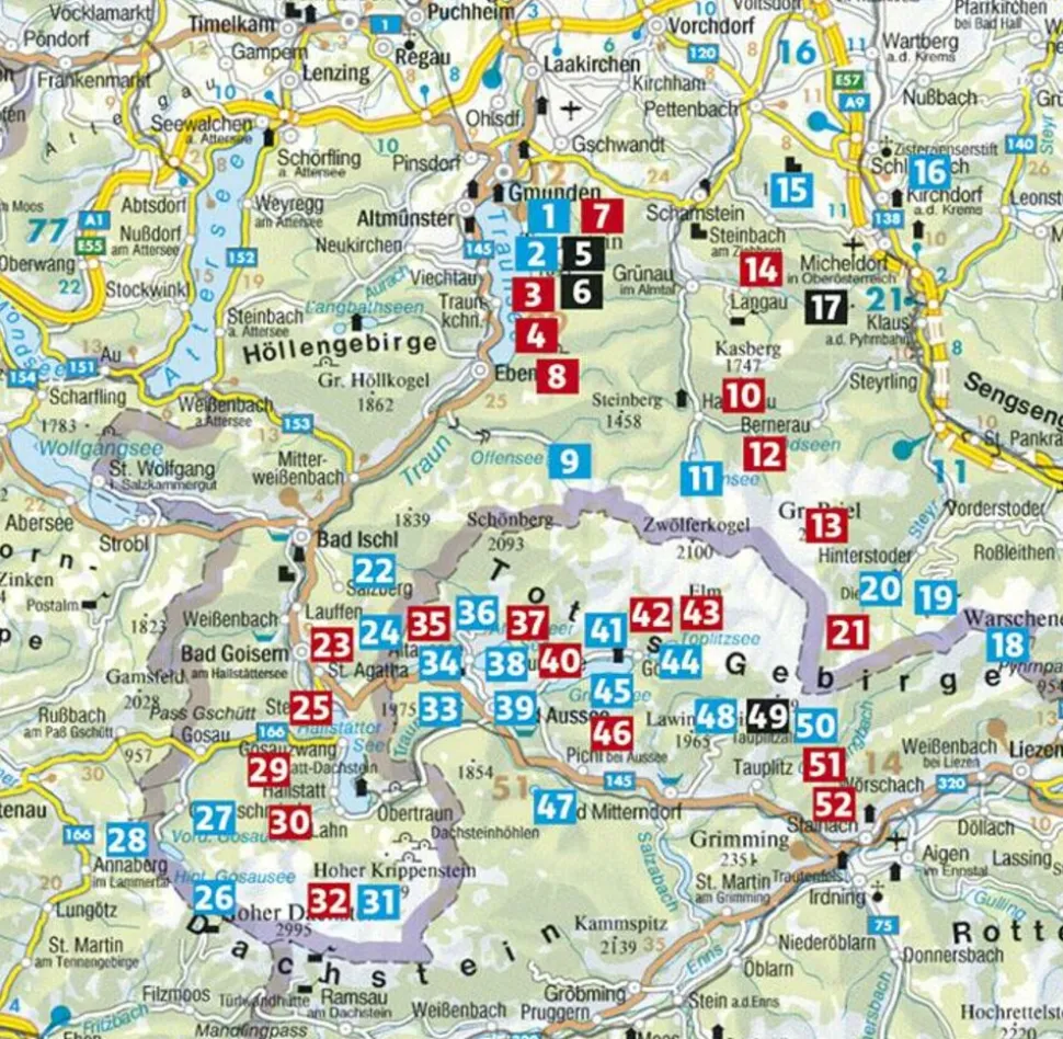 Rother Wandelgids Salzkammergut Ost