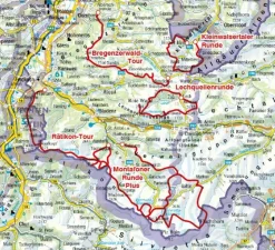 Rother Wandelgids Trekking in Vorarlberg - 5 huttentochten