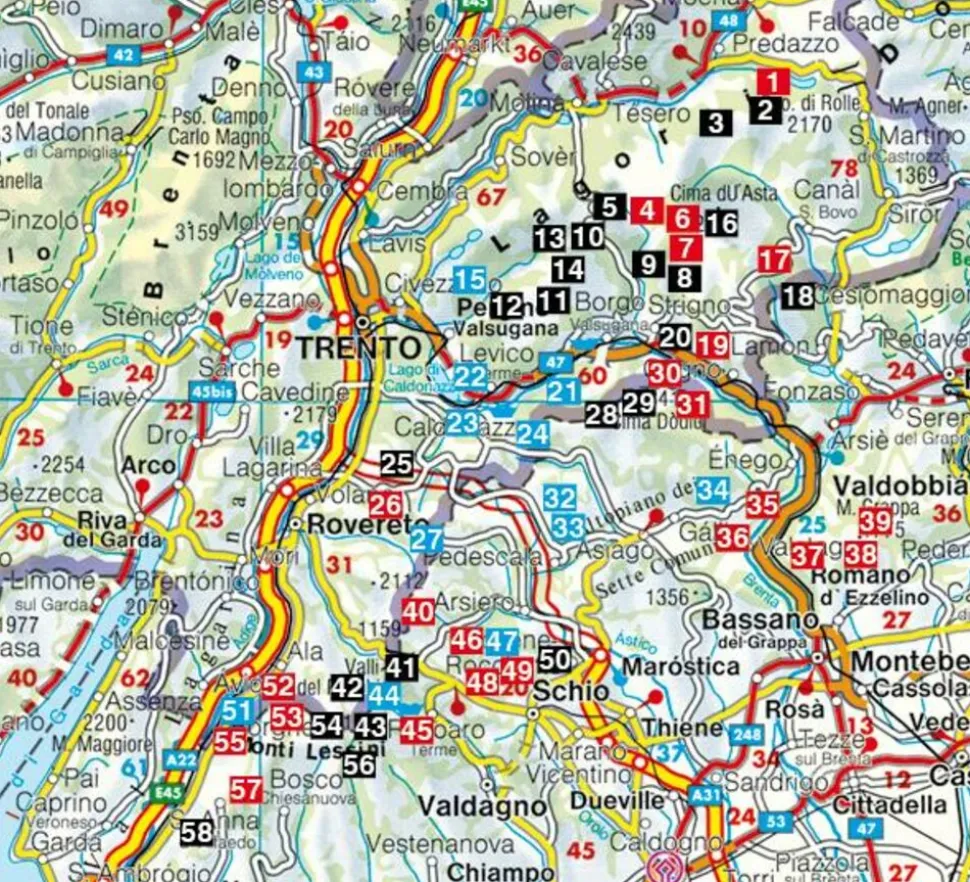 Rother Wandelgids Vizentiner Alpen