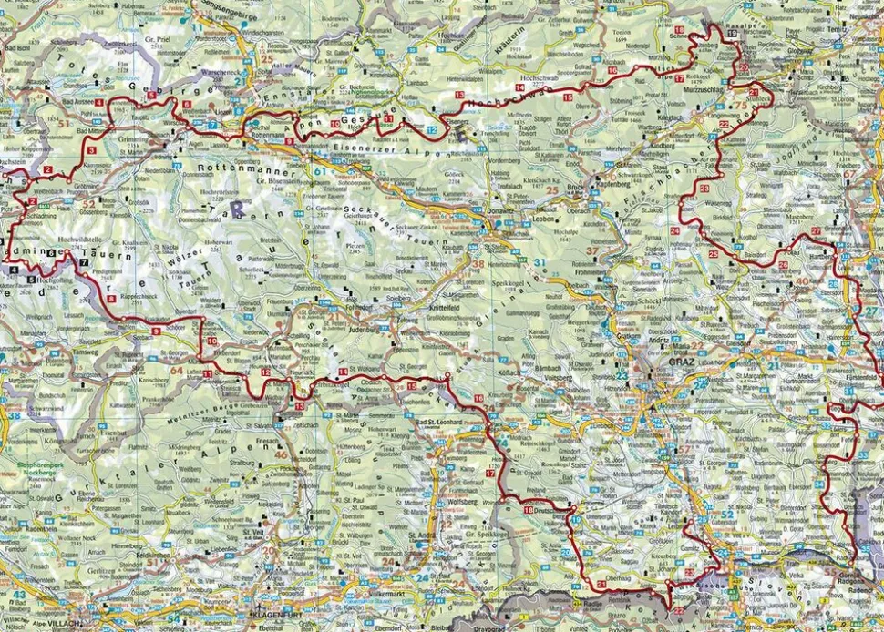 Rother Wandelgids Vom Gletscher zum Wein Steiermark