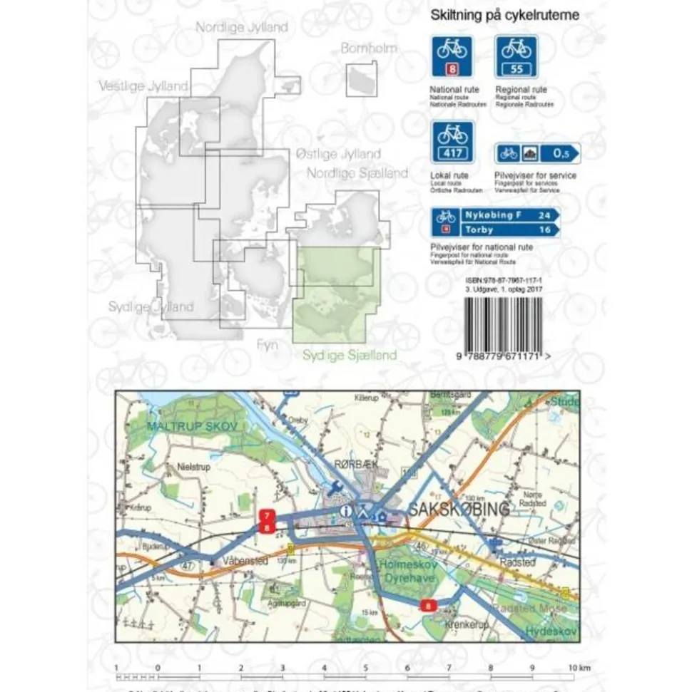 Scanmaps Fietskaart Zuid-Zeeland 2/8