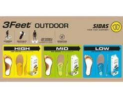 Sidas 3 Feet Merino Low Neutral - inlegzolen