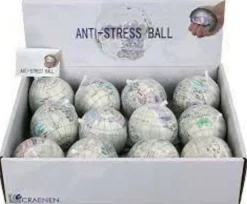 Stressbal Anti-stressbal Wereldkaart Vintage