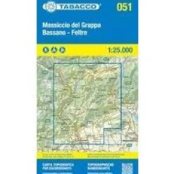 Tabacco Massiccio Del Grappa 051 Bassano - Feltre