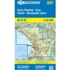 Tabacco Wandelkaart Carso Triestino 047