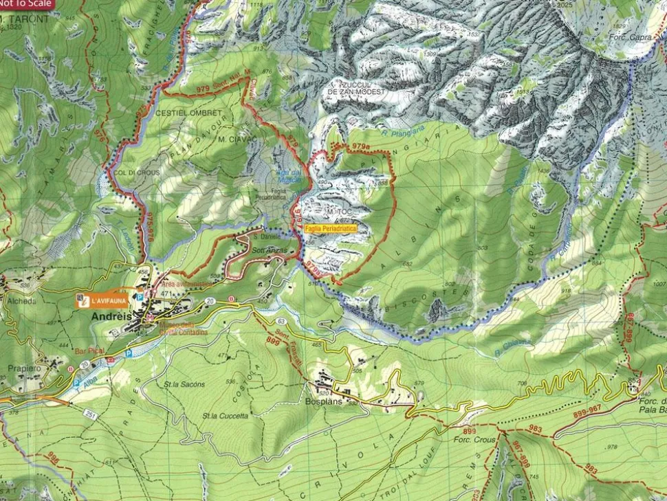 Tabacco Wandelkaart NP Dolomiti Friulane