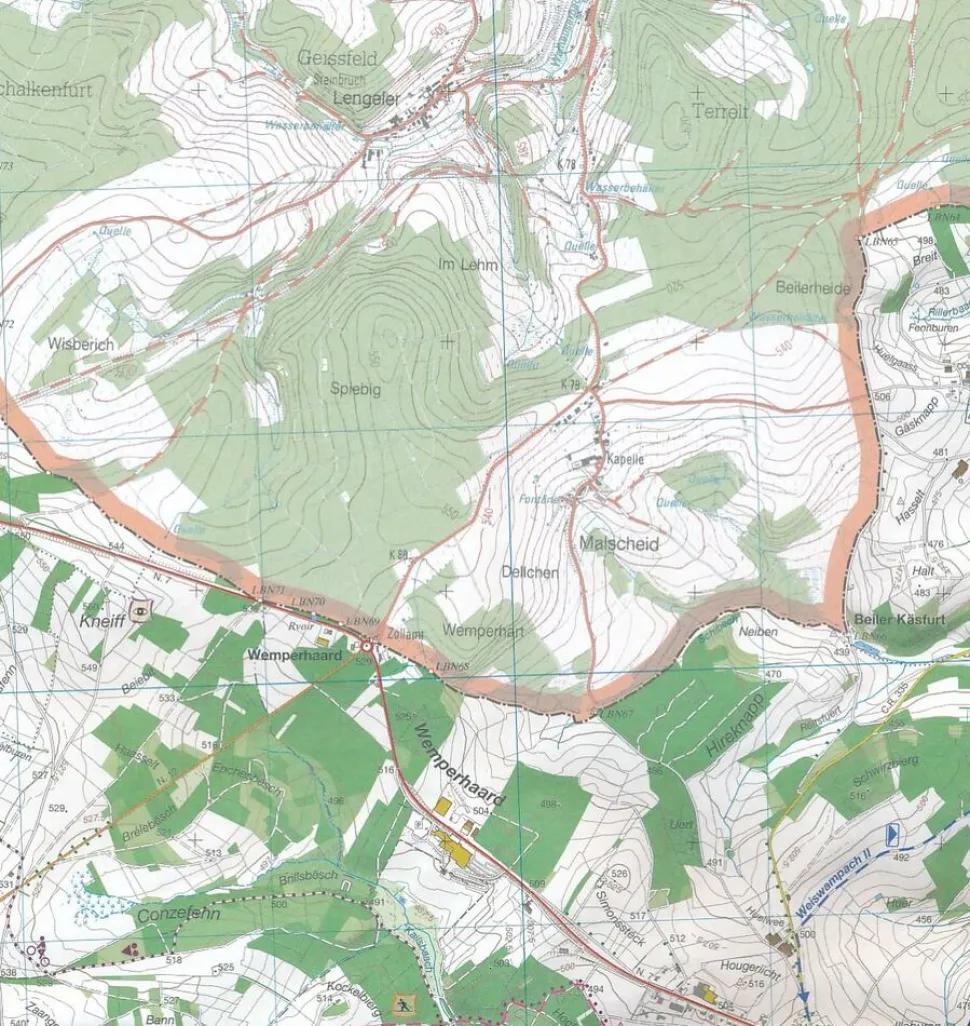 Topo Luxemburg Topografische kaart R4