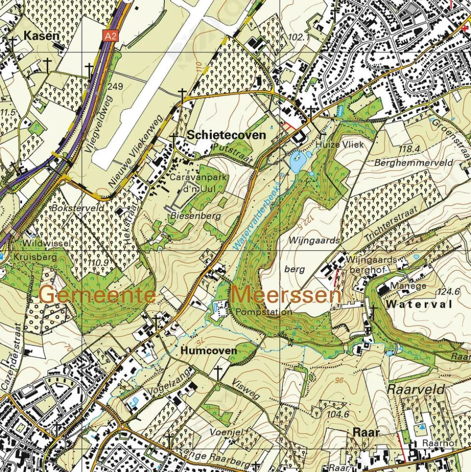 Topografische Dienst Nederland Topografische kaart 16F Diever