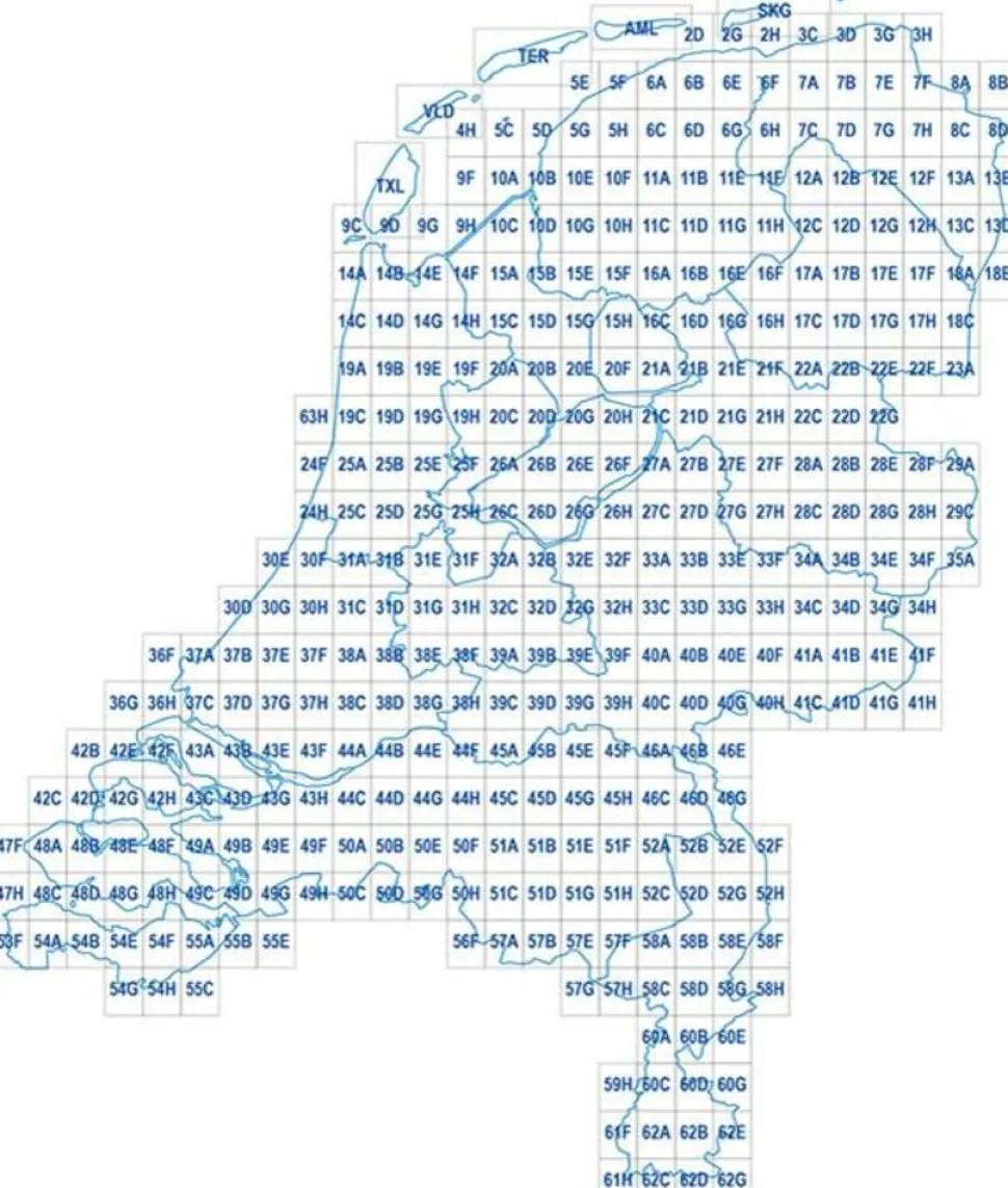 Topografische Dienst Nederland Topografische kaart 22D Hardenberg