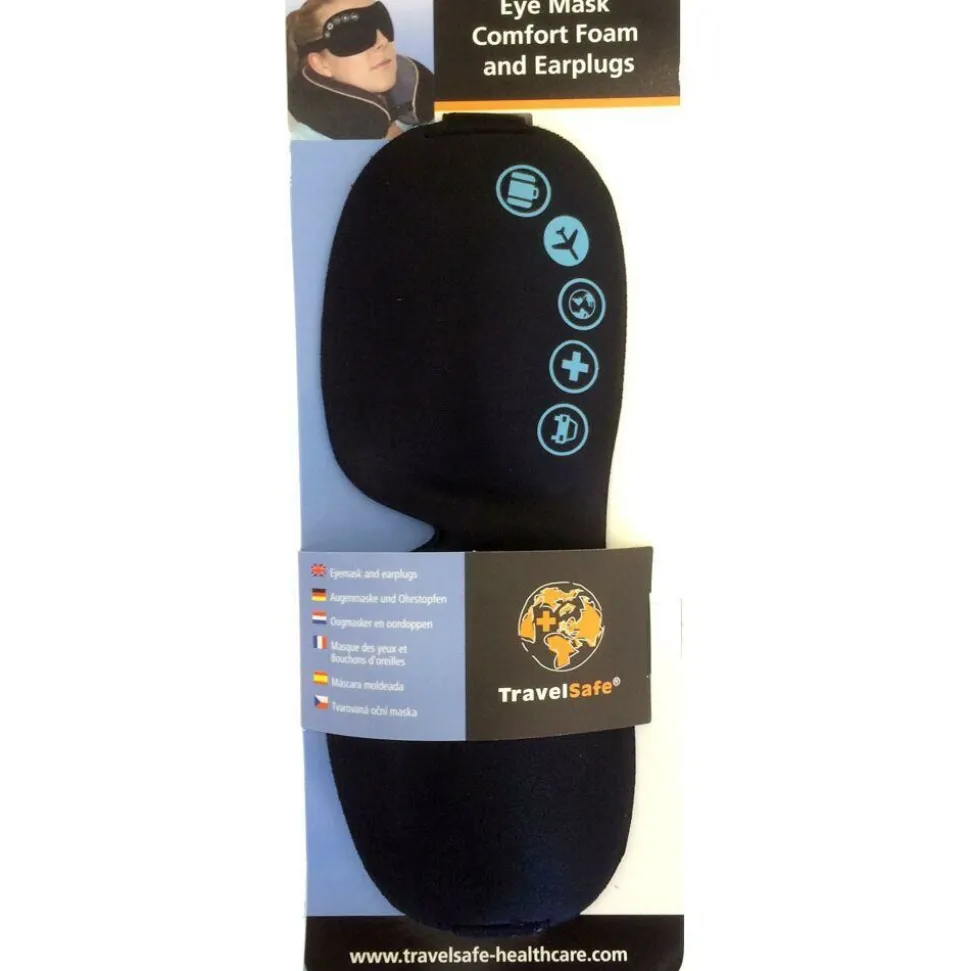 Travelsafe Eyemask & Earplugs Foam Oogmasker + Oordopjes