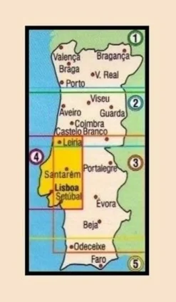 Turinta Wegenkaart Lissabon kuststreek