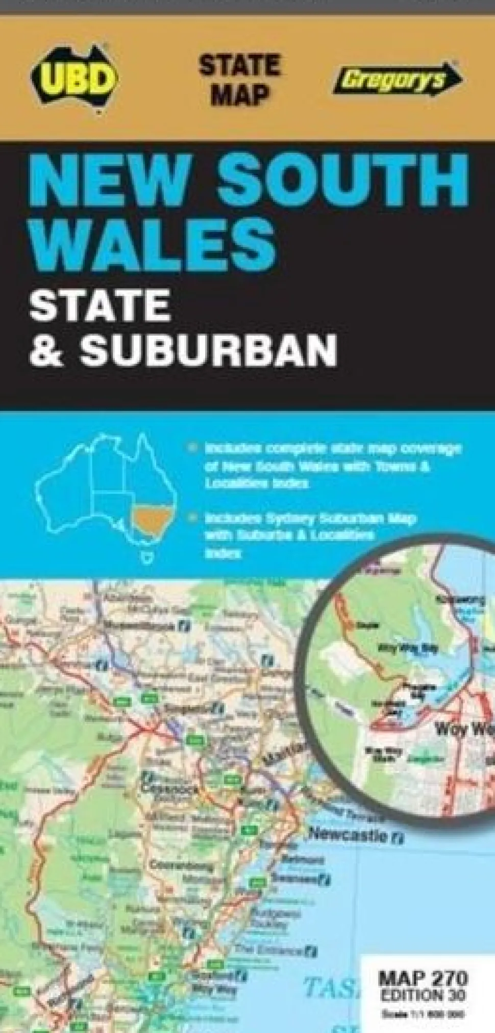 UBD Maps Australia Wegenkaart New South Wales State