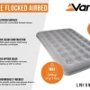 Vango Double flocked airbed nocturne grey