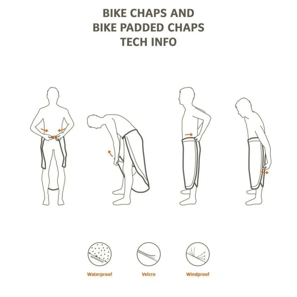 VAUDE Bike Chaps - korte fietsregenbroek